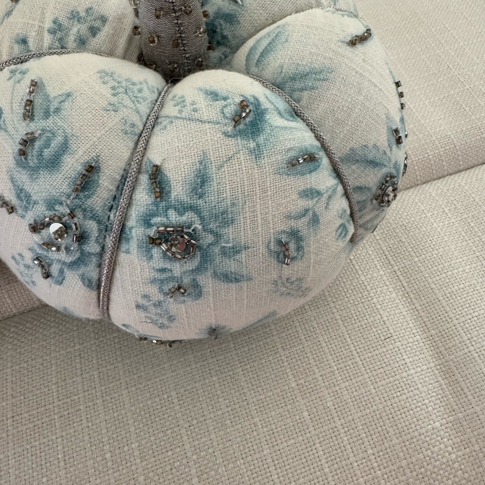 Floral Fabric Pumpkins Decor - Picture 5 of 7